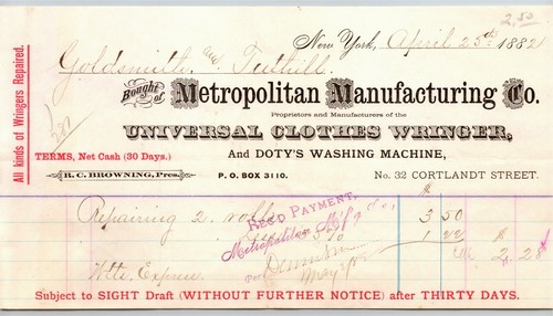 1882 letterhead - 1882,