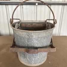 Vintage Mop Bucket Galvanized