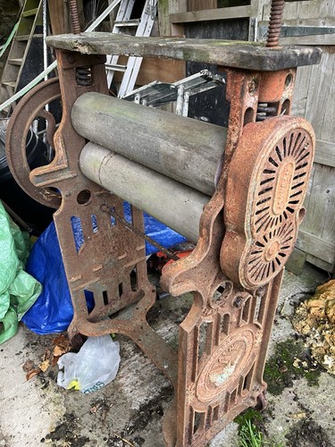 Antique wood cast iron - iron, clothes