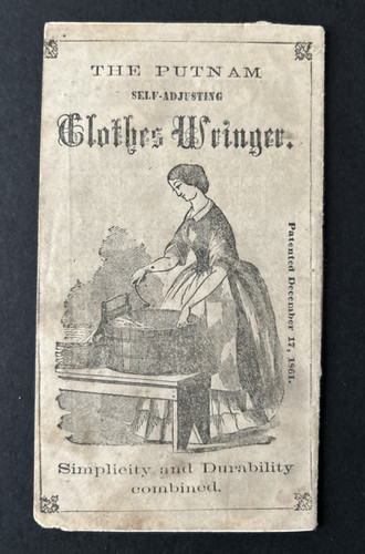 1864 putnam clothes wringer - 1864,